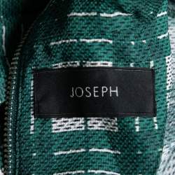 Joseph Green Check Silk Lightweight Belted Jacket M