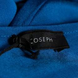 Joseph Blue Silk Hala Midi Skirt M