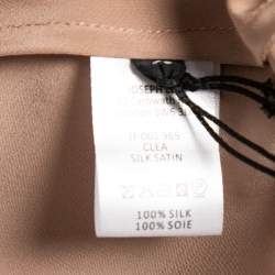 Joseph Champagne Pink Silk-Satin Long Slip Dress M
