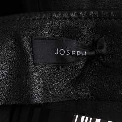 Pre Owned Joseph Black Leather Pencil Skirt M