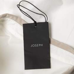 Joseph Cream Cotton Pleated Shirt Dress M