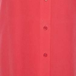 مملوكة مسبقًا Joseph Pink Silk Long Sleeve Shirt S