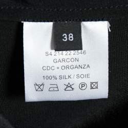 Joseph Black Silk & Organza Pocket Detail Shirt M