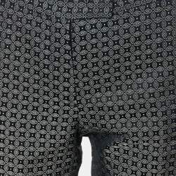 Pre Owned Joseph Black & Green Cravatte Jacquard Duke Trousers M