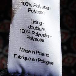 Pre Owned Joseph Black & Burgundy Cravatte Jacquard Duke Trousers M