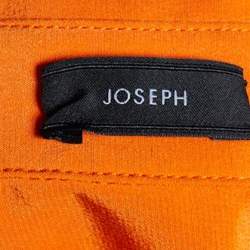 مملوكة مسبقًا Joseph Orange Silk & Organza Pocket Shirt M