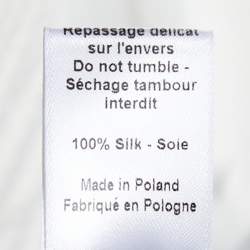 Joseph Monochrome Eagle Printed Silk Neck Scarf Detail Cooper Dress M