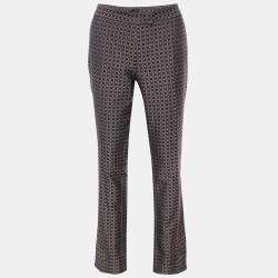 Joseph Black & Red Cravatte Jacquard Duke Trousers M