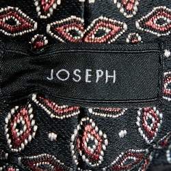 Joseph Black & Red Cravatte Jacquard Duke Trousers M