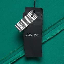 Pre Owned Joseph Green Stretch Crepe Puff Sleeve Midi Dress L