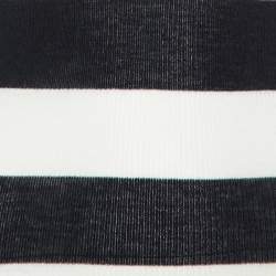 مملوكة مسبقًا Joseph Black/White Stripe Cashmere High Neck Sweater XS