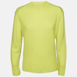 Joseph Yellow Cashmere Round Neck Sweater XS