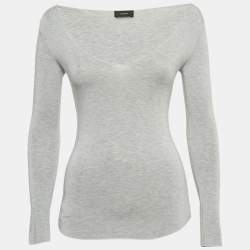 Joseph Grey Knit Long Sleeves Top S