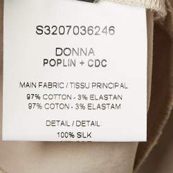 مملوكة مسبقًا Joseph Beige Poplin & Silk Sleeveless Mini Dress S