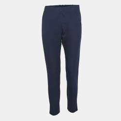 Joseph Navy Blue Stretch Gabardine Ankle Length Pants M