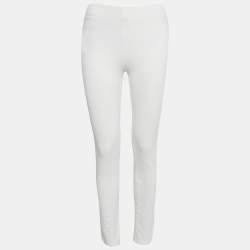 Joseph White Gabardine Tight Fit Leggings M