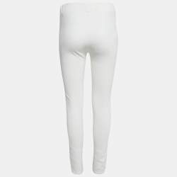 Joseph White Gabardine Tight Fit Leggings M