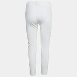 Joseph White Gabardine Tight Fit Leggings M