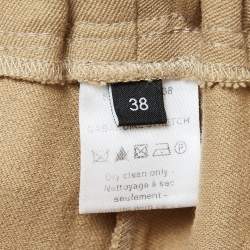 Joseph Brown Stretch Gabardine Tight Fit Leggings M