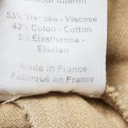 Joseph Brown Stretch Gabardine Tight Fit Leggings M