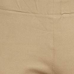 Joseph Brown Stretch Gabardine Tight Fit Leggings M