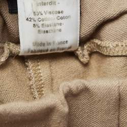 Joseph Brown Stretch Gabardine Tight Fit Leggings M