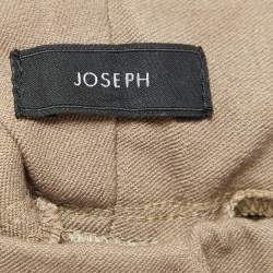 Joseph Brown Stretch Gabardine Tight Fit Leggings M