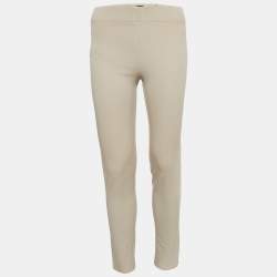 Joseph Beige Stretch Gabardine Leggings M