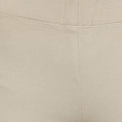 Joseph Beige Stretch Gabardine Leggings M