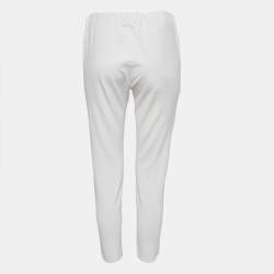 Joseph White Stretch Gabardine Leggings M