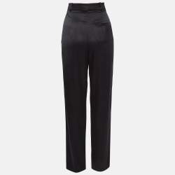 مملوكة مسبقًا Joseph Black Riska Satin Silk Trousers S