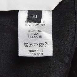 مملوكة مسبقًا Joseph Black Riska Satin Silk Trousers S