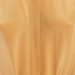 مملوكة مسبقًا Joseph Brown Crepe Silk Belted Brown Shirt Dress S