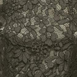 Pre Owned Joseph Dark Green Floral Lace Short Dress S