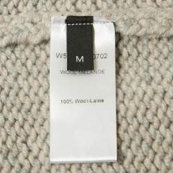 Pre Owned Joseph Grey Melange Wool Knit Turtle Neck Jumper M