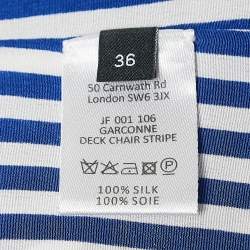 Pre Owned Joseph Blue Deck Chair Stripe Silk Garconne Shirt S