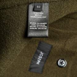 Joseph Olive Green Double Wool Bentley Coat XXL