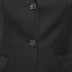 Joseph Black Wool Single Breasted Super 100 Blazer S