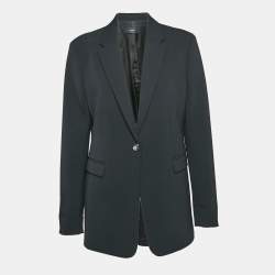 Joseph Black Gabardine Single Breasted Blazer L