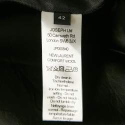 Joseph Black Gabardine Single Breasted Blazer L
