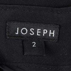 مملوكة مسبقًا فستان قصير جوزيف أكمام راغلان قصيرة حرير أسود M