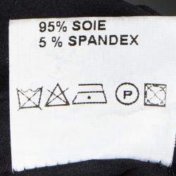 مملوكة مسبقًا فستان قصير جوزيف أكمام راغلان قصيرة حرير أسود M