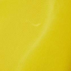 Pre Owned Joseph Yellow Matt Silk Long Sleeve Blouse M