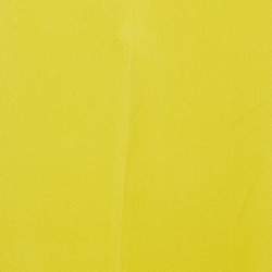 Pre Owned Joseph Yellow Matt Silk Long Sleeve Blouse M