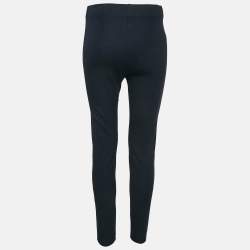Pre Owned Joseph Navy Blue Stretch Gabardine Leggings M