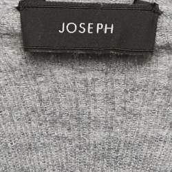 Joseph Grey Cashmere Rib Knit Turtle Neck Sweater M