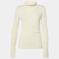Joseph Cream Knit Turtle Neck Sweater S