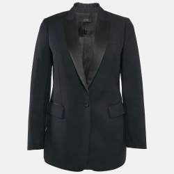 Joseph Navy Blue Single Breasted Hampsted Tuxedo Blazer S