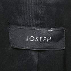 Pre Owned Joseph Black Virgin Wool Single Breasted Blazer S