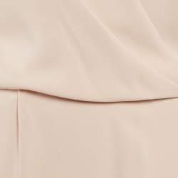 Joseph Beige Crepe V-Neck Short Dress M